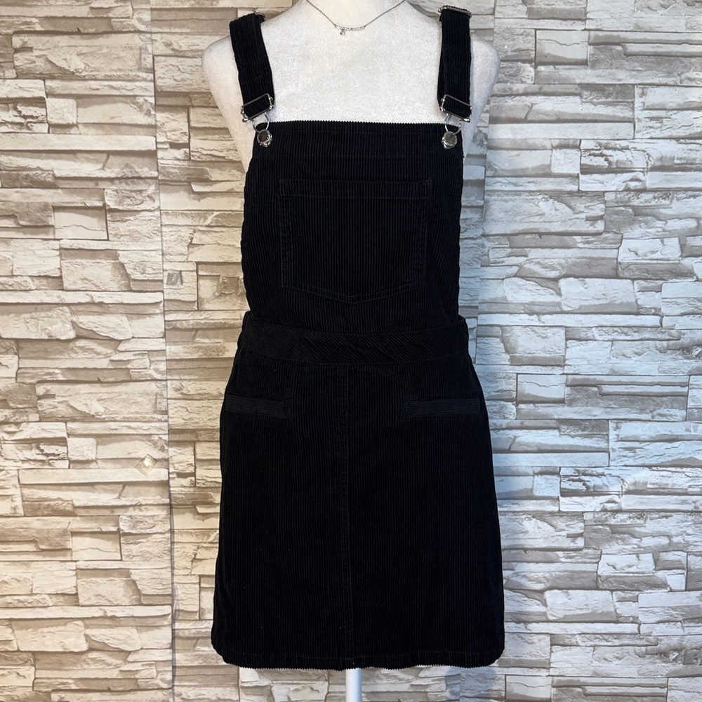 Divided H&M Black Corduroy Overall Dress - Picture 3 of 10